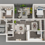 3D Floor Plan Render